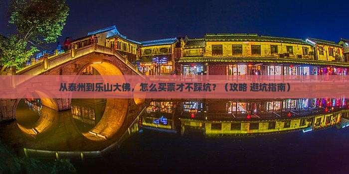 泰州到四川乐山大佛门票