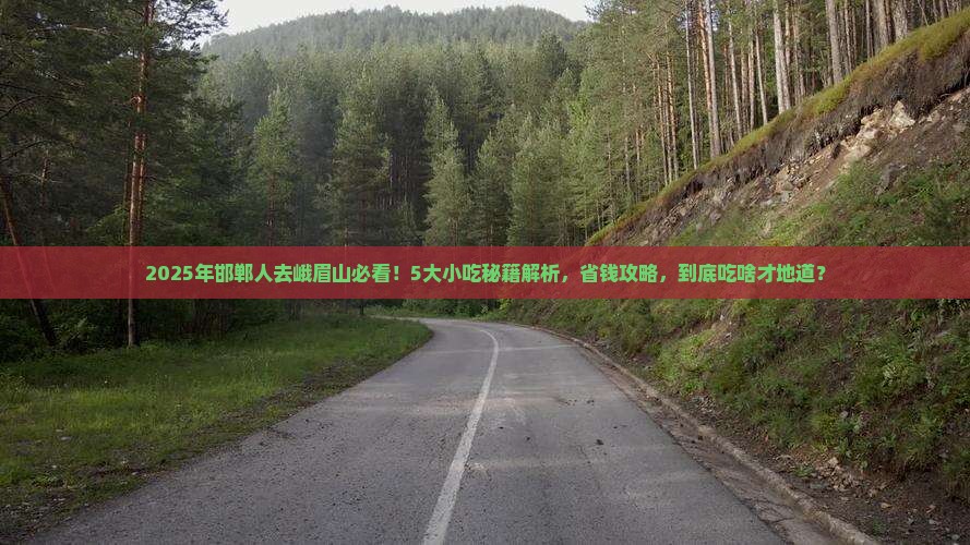邯郸去四川峨眉山旅游小吃