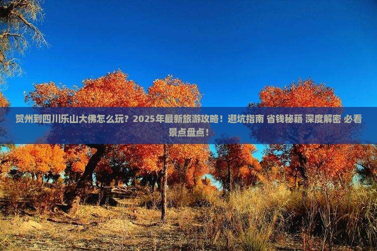 贺州到四川乐山大佛大型旅游团