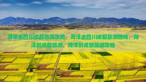 菏泽去四川成都旅游