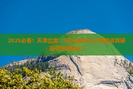 天津到四川乐山大佛三日游