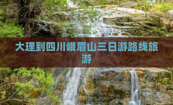大理到四川峨眉山三日游