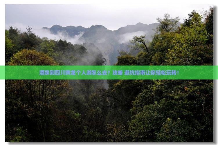 酒泉到四川黄龙个人游