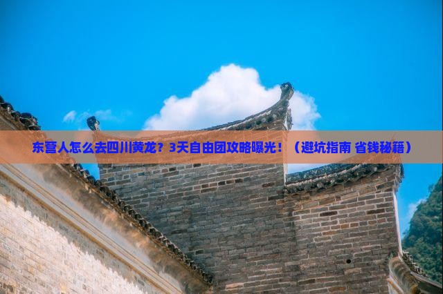 东营去四川黄龙自由团