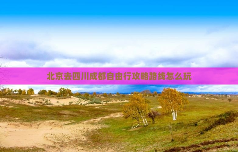 北京去四川成都自由行