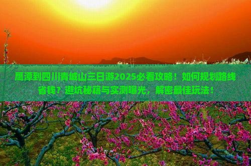 鹰潭到四川青城山三日游
