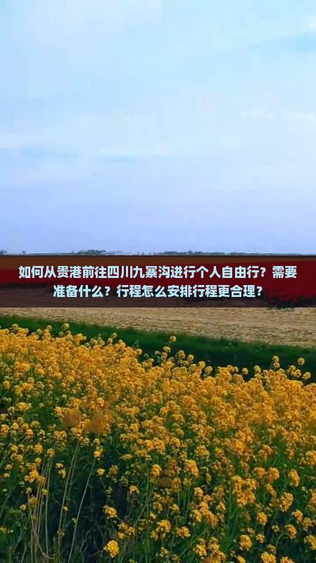 贵港到四川九寨沟个人游