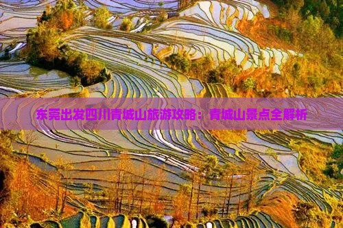 东莞去四川青城山旅游