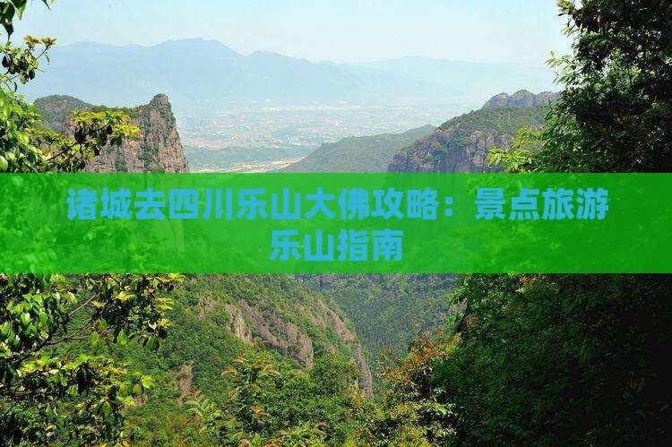 诸城去四川乐山大佛攻略
