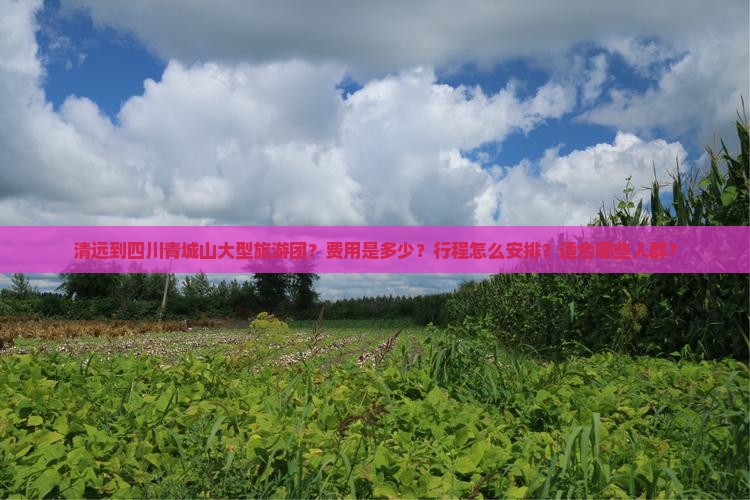 清远到四川青城山大型旅游团