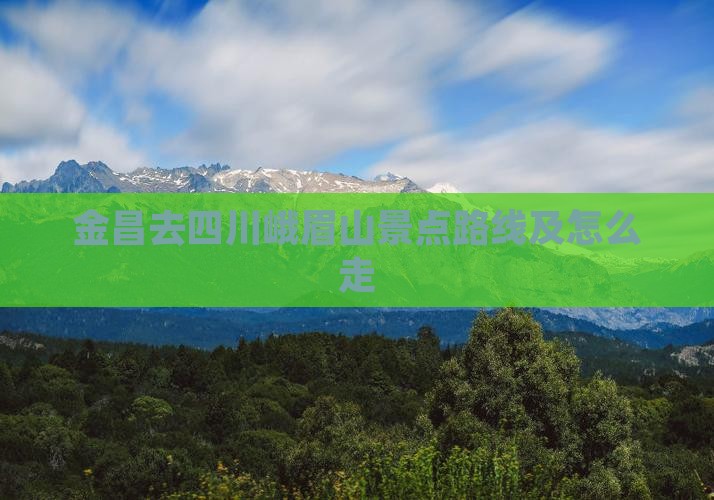 金昌去四川峨眉山景点