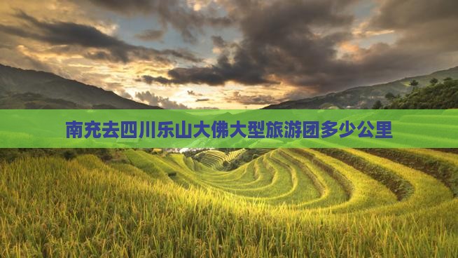 南充去四川乐山大佛大型旅游团