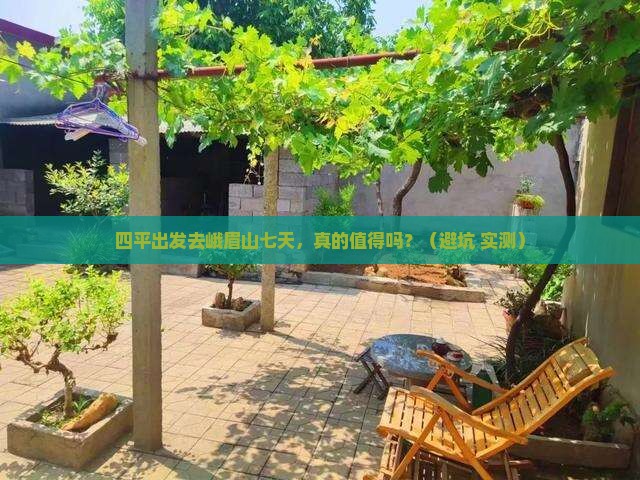 四平到四川峨眉山七日游