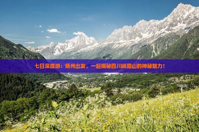 扬州到四川峨眉山七日游