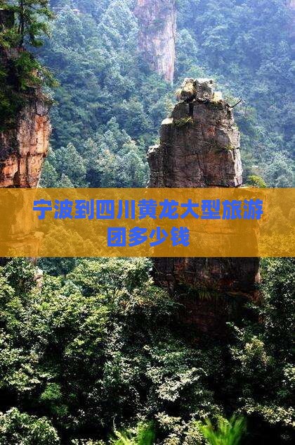 宁波到四川黄龙大型旅游团