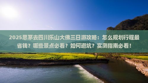 思茅去四川乐山大佛三日游