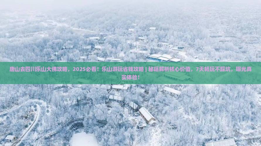 唐山去四川乐山大佛攻略