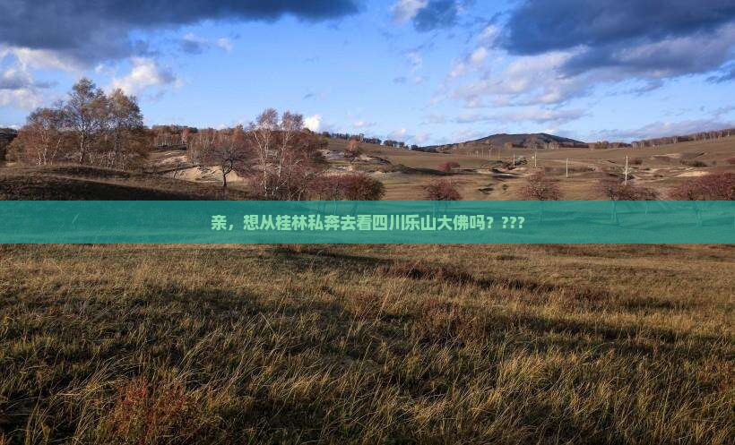 桂林去四川乐山大佛哪里玩