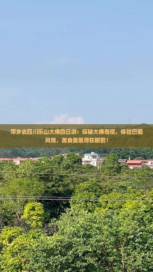 萍乡去四川乐山大佛四日游