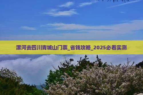 漯河去四川青城山门票