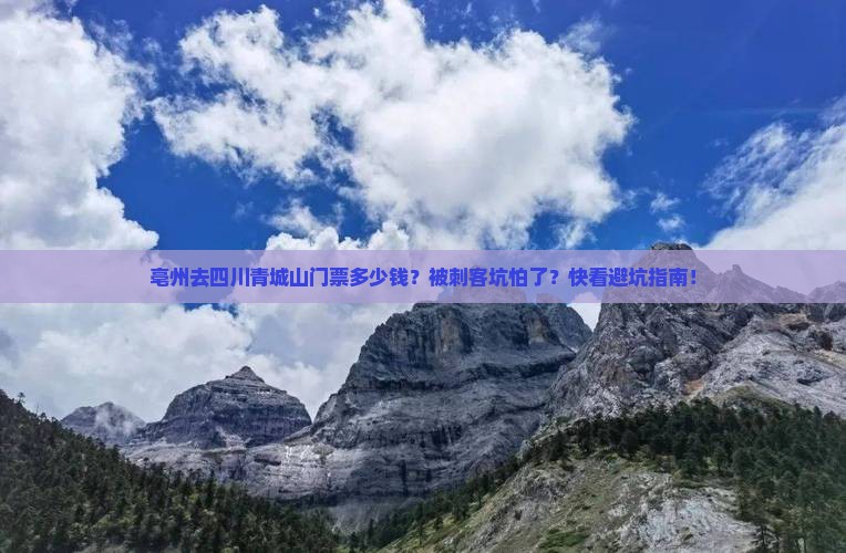 亳州去四川青城山门票