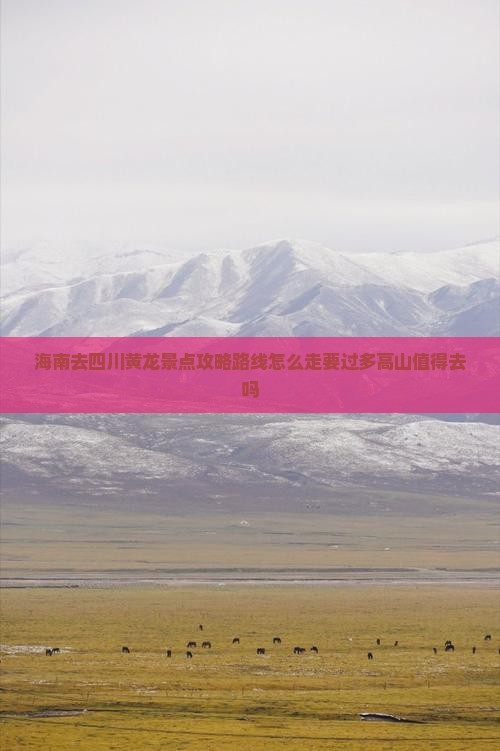 海南去四川黄龙景点