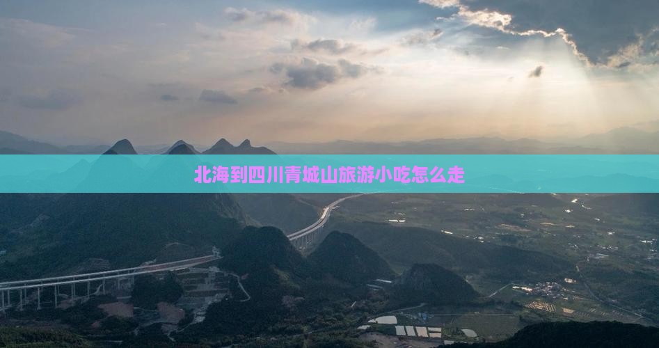 北海到四川青城山旅游小吃