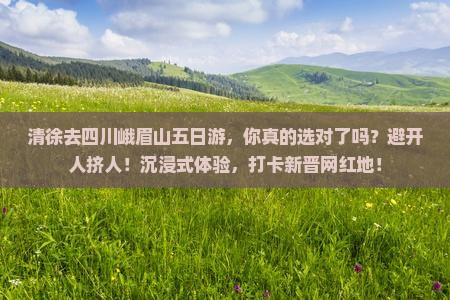 清徐去四川峨眉山五日游