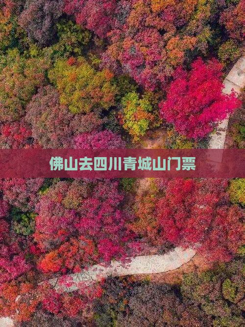 佛山去四川青城山门票