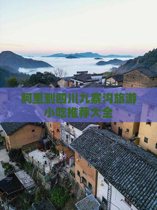 阿里到四川九寨沟旅游小吃