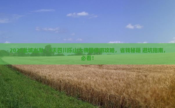 盐城到四川乐山大佛团体旅游