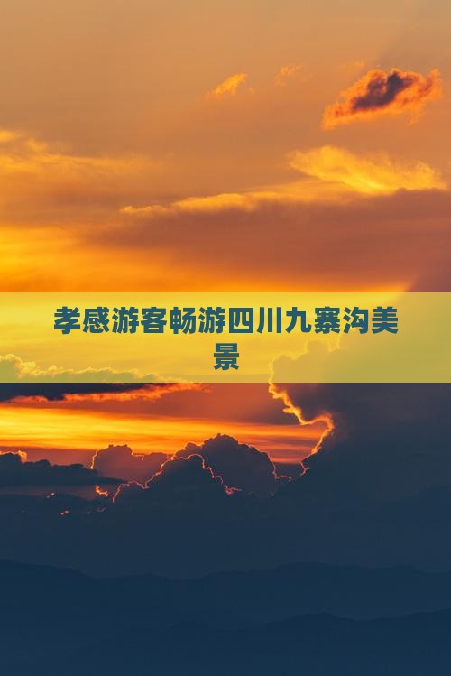 孝感游客畅游四川九寨沟美景