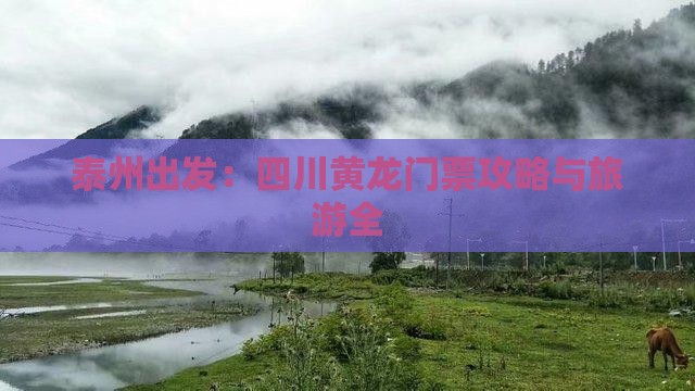 泰州出发：四川黄龙门票攻略与旅游全