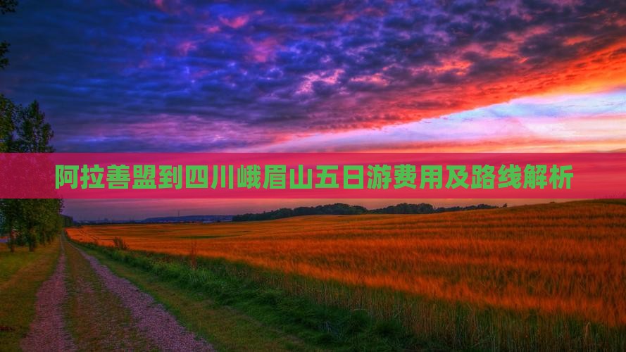 阿拉善盟到四川峨眉山五日游费用及路线解析