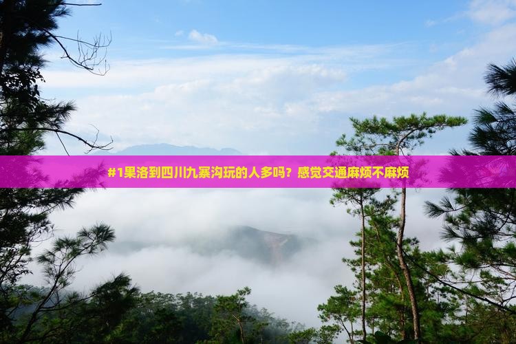果洛去四川九寨沟景点