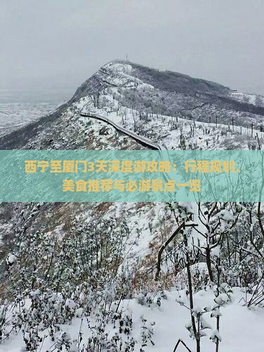 西宁至厦门3天深度游攻略：行程规划、美食推荐与必游景点一览