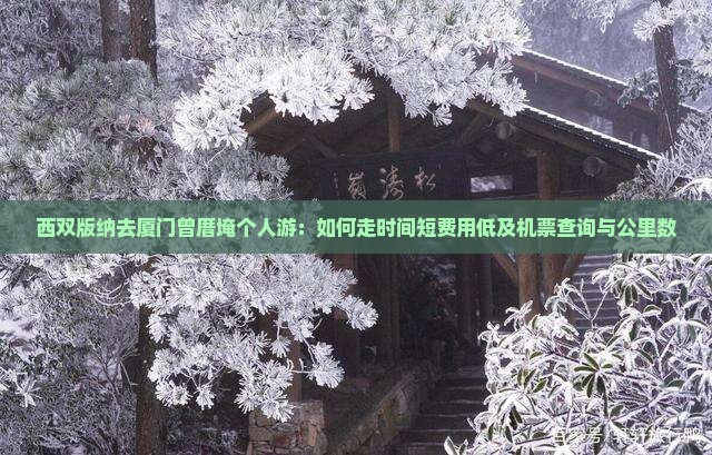 西双版纳去厦门曾厝埯个人游：如何走时间短费用低及机票查询与公里数