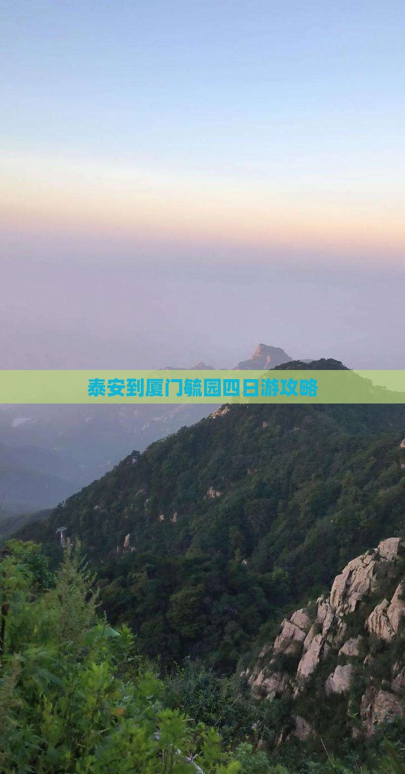 泰安到厦门毓园四日游攻略