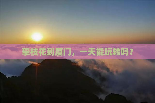 攀枝花去厦门一日