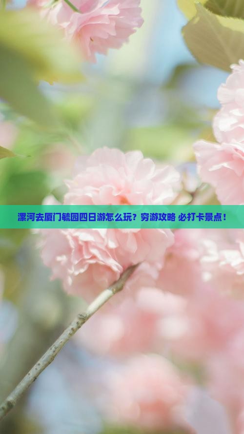 漯河去厦门毓园四日游