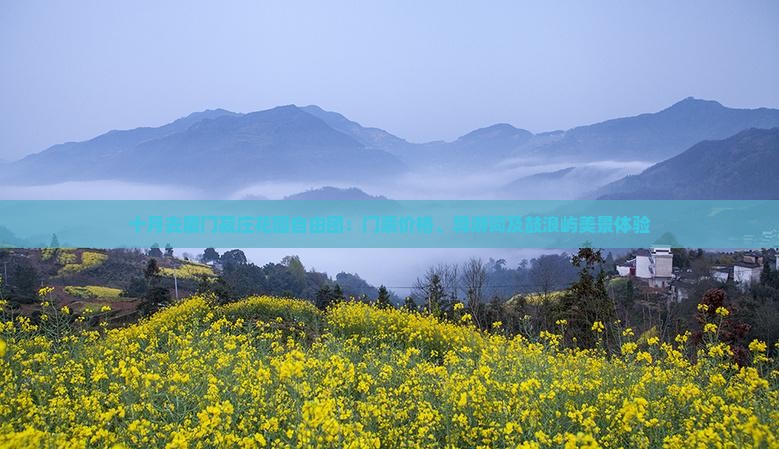 十月去厦门菽庄花园自由团：门票价格、导游词及鼓浪屿美景体验