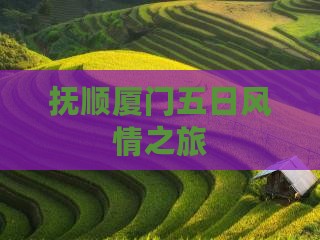 抚顺厦门五日风情之旅