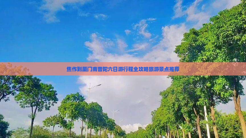焦作到厦门南普陀六日游行程全攻略旅游景点推荐