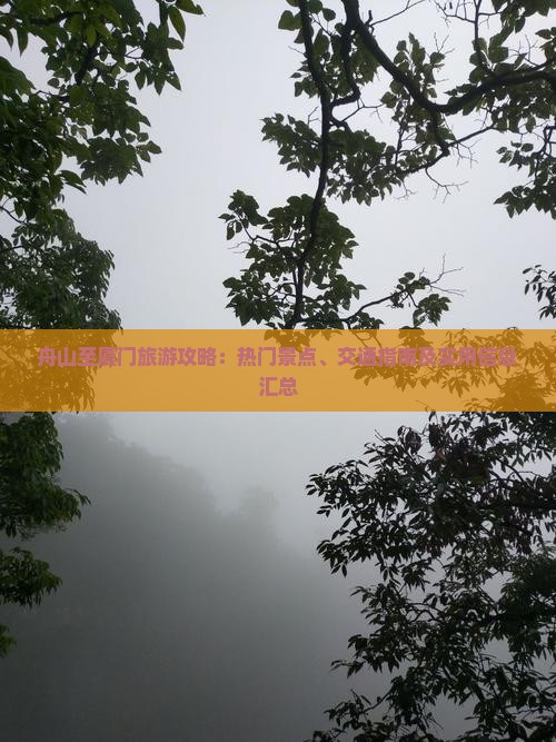 舟山至厦门旅游攻略：热门景点、交通指南及实用信息汇总