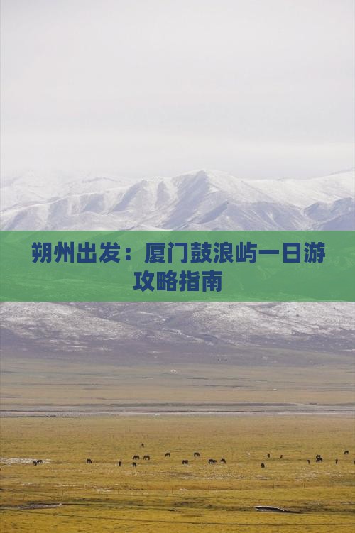 朔州出发：厦门鼓浪屿一日游攻略指南