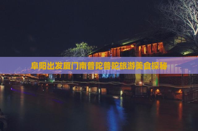 阜阳出发厦门南普陀普陀旅游美食探秘