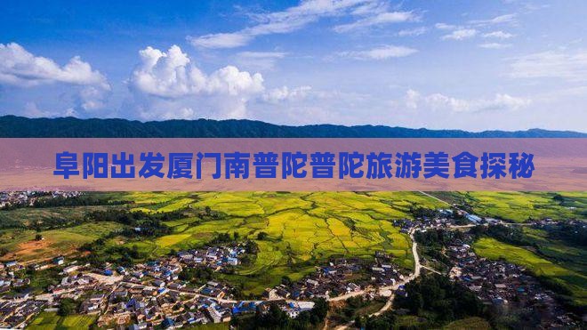 阜阳出发厦门南普陀普陀旅游美食探秘