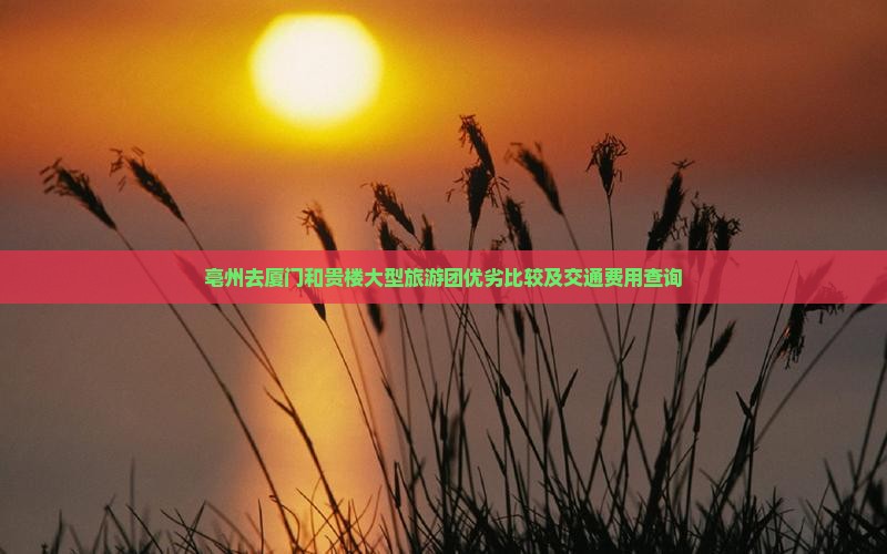 亳州去厦门和贵楼大型旅游团优劣比较及交通费用查询