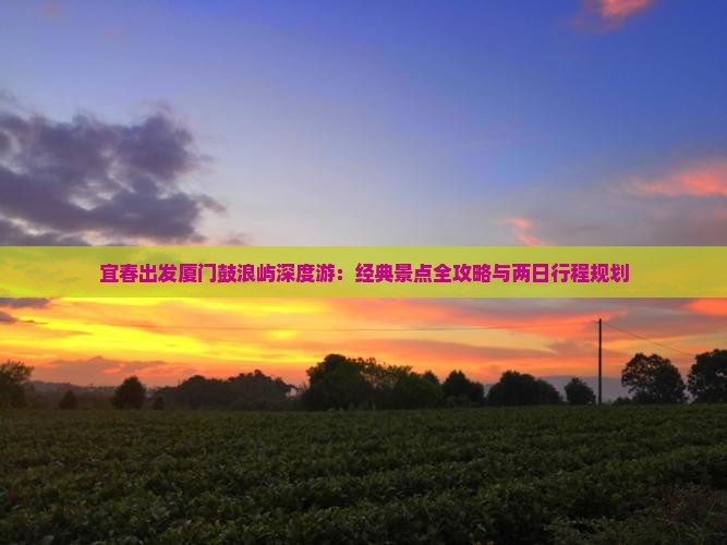 宜春出发厦门鼓浪屿深度游：经典景点全攻略与两日行程规划
