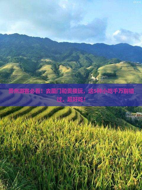黔东南去厦门和贵楼旅游小吃